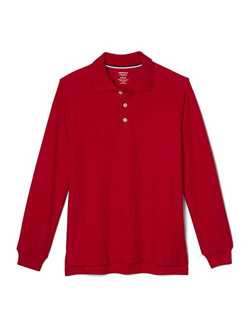 French Toast Boys' Long-Sleeve Pique Polo Shirt