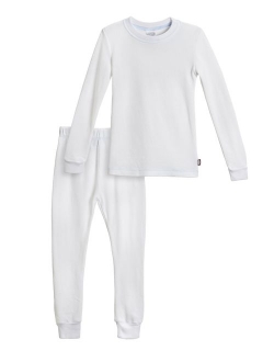 City Threads Boys Thermal Underwear Set Long John, Soft Breathable Cotton Base Layer - Made in USA