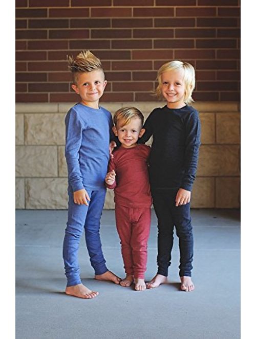 Buy City Threads Boys Thermal Underwear Set Long John, Soft Breathable  Cotton Base Layer - Made in USA online