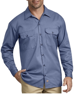 Big Men's Long Sleeve Twill Work Shirt