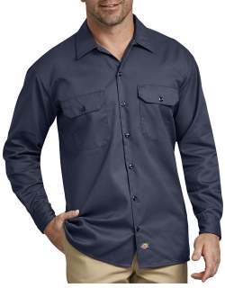 Big Men's Long Sleeve Twill Work Shirt