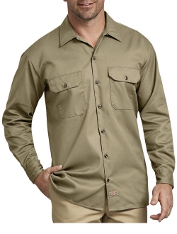 Big Men's Long Sleeve Twill Work Shirt