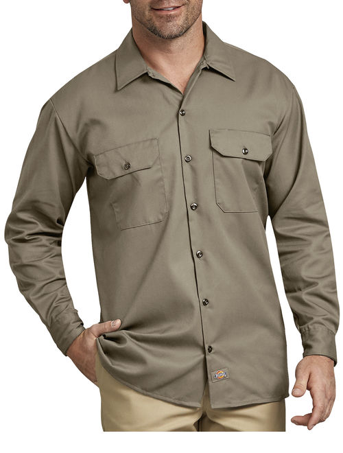 Dickies Big Men's Long Sleeve Twill Work Shirt