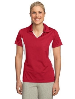 SPORT-TEK Women's Side Blocked Micropique Sport Wick Polo