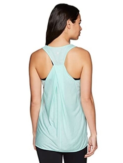 Active Women's Fashion Twist Back Detail Flowy Yoga Tank Top