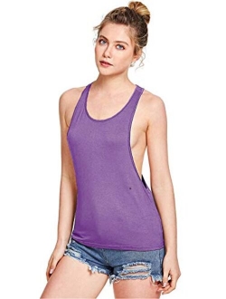 Women's Sleeveless Flowy Loose Fit Racerback Yoga Workout Tank Top