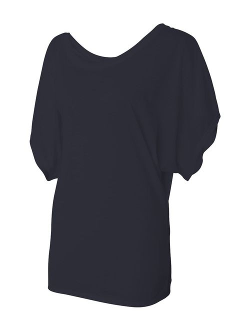 B8821 BELLA+CANVAS Ladies' Flowy Draped-Sleeve Dolman Tee