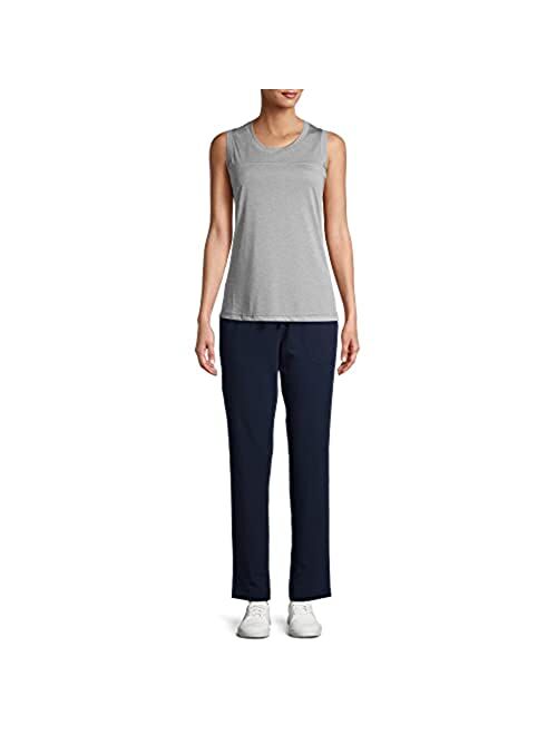 Athletic Works Women's Relaxed Fit Dri-More Core Cotton Blend Yoga  Pants, Navy, S : Sports & Outdoors