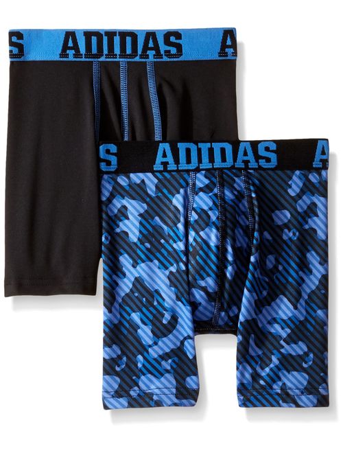 adidas Boys / Youth Sport Performance Climalite Boxer Brief Underwear (2-Pack)