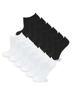 TeeHee Men's and Women's Fashion No Show/Low cut Fun Socks Great Value Pack