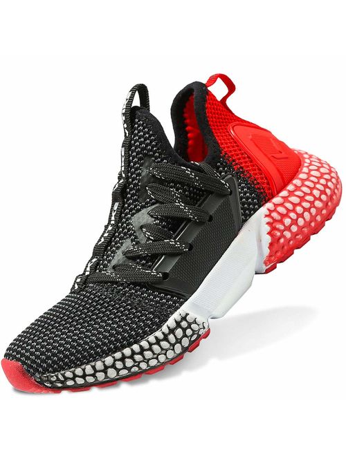 Kids Sneakers Running Shoes Lightweight Breathable Boys Tennis Shoes Casual Sports Shoes Walking Shoes