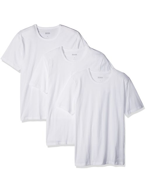 Hugo Boss Men's 3-Pack Round Neck Regular Fit Short Sleeve T-Shirts