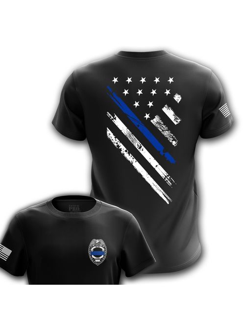 Tactical Pro Supply American Crest Flag Military Army Mens T-Shirt - Printed & Packaged in The USA Tshirt