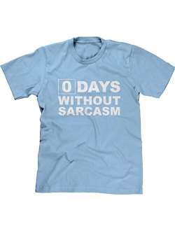 Blittzen Mens T-Shirt Zero Days Without Sarcasm