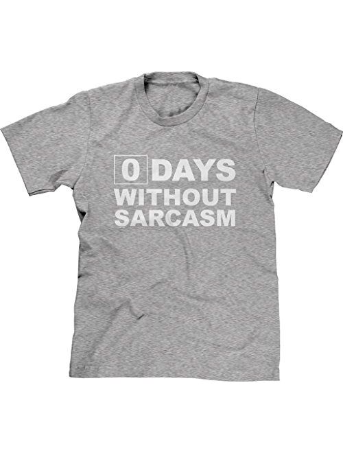 Blittzen Mens T-Shirt Zero Days Without Sarcasm