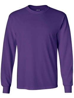 Joe's USA Men's Long Sleeve Heavyweight Cotton T-Shirts in Regular, Big and Tall