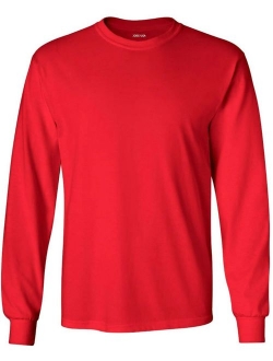 Joe's USA Men's Long Sleeve Heavyweight Cotton T-Shirts in Regular, Big and Tall