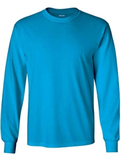 Joe's USA Men's Long Sleeve Heavyweight Cotton T-Shirts in Regular, Big and Tall