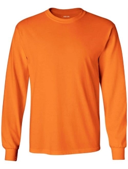 Joe's USA Men's Long Sleeve Heavyweight Cotton T-Shirts in Regular, Big and Tall