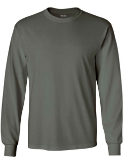 Joe's USA Men's Long Sleeve Heavyweight Cotton T-Shirts in Regular, Big and Tall