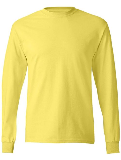 Joe's USA Men's Long Sleeve Heavyweight Cotton T-Shirts in Regular, Big and Tall