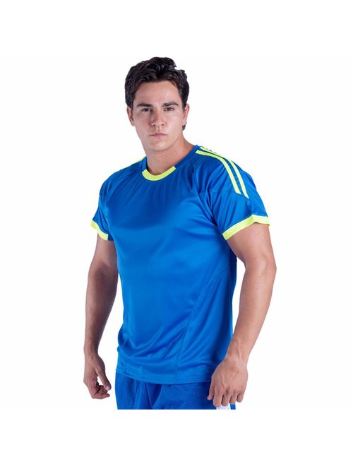 UV Sun Protection Sport T Shirts for Men Short Sleeve Athletic Tennis Tee