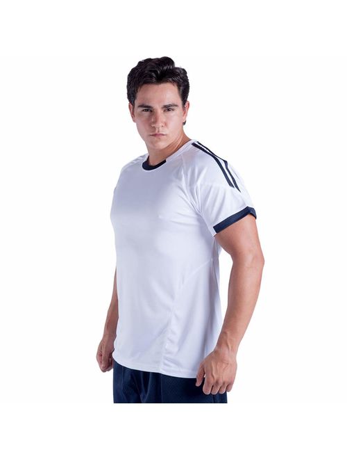 UV Sun Protection Sport T Shirts for Men Short Sleeve Athletic Tennis Tee