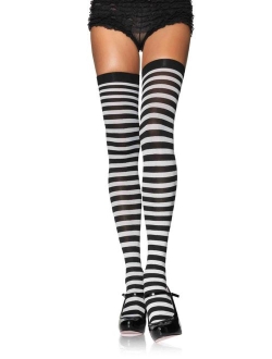 Women's Nylon Striped Stockings