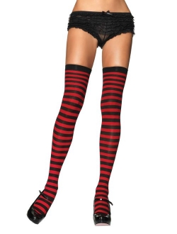 Women's Nylon Striped Stockings