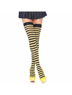 Women's Nylon Striped Stockings