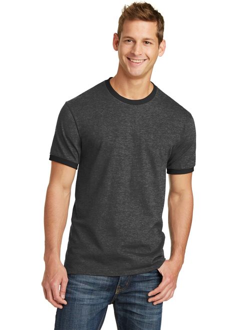 PORT AND COMPANY 54Oz 100% Cotton Ringer Tee (PC54R)