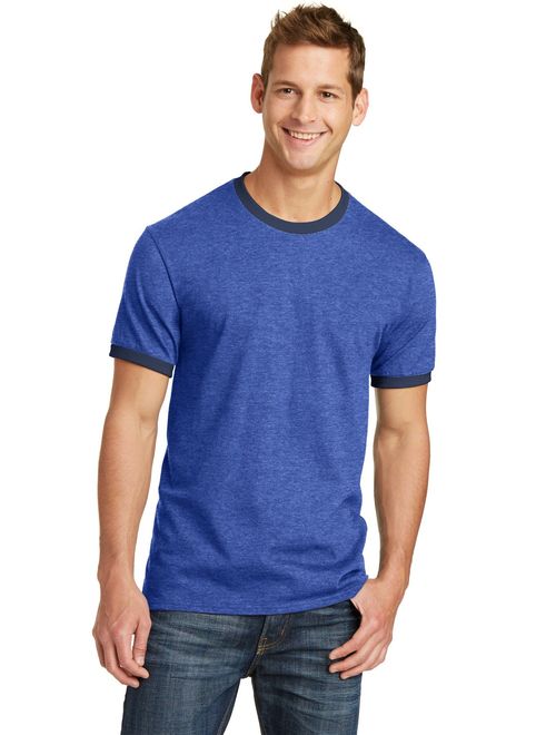 PORT AND COMPANY 54Oz 100% Cotton Ringer Tee (PC54R)