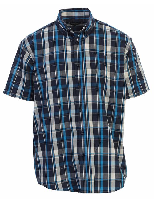 Gioberti Men's Plaid Short Sleeve Shirt