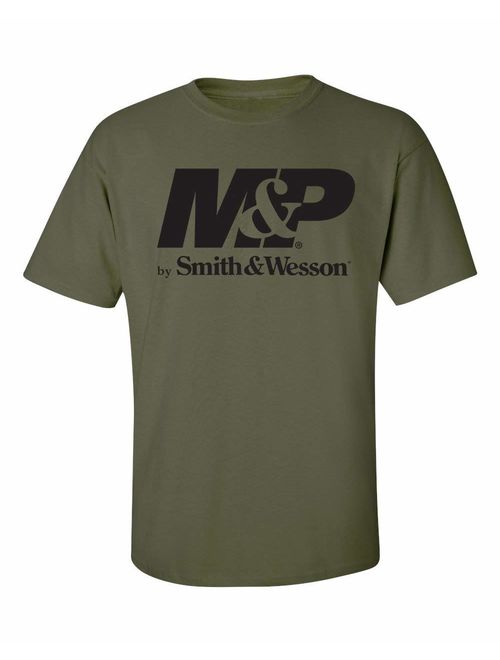 Smith and Wesson Men's M&P Solid Logo Short Sleeve Cotton T-Shirt