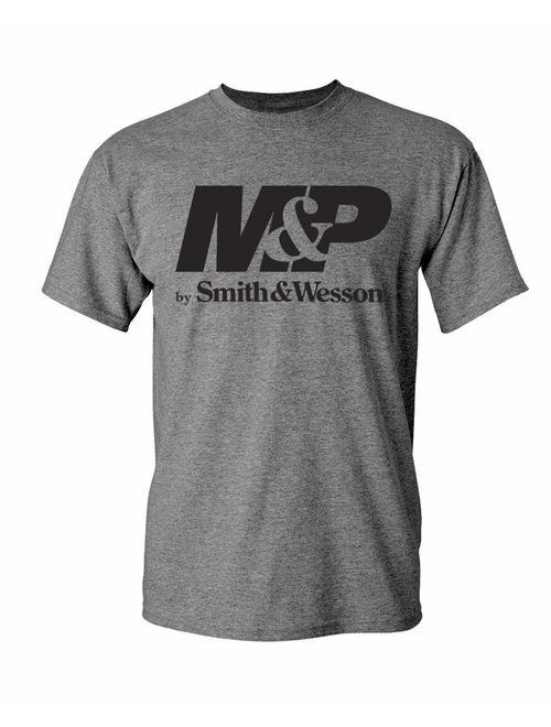 Smith and Wesson Men's M&P Solid Logo Short Sleeve Cotton T-Shirt