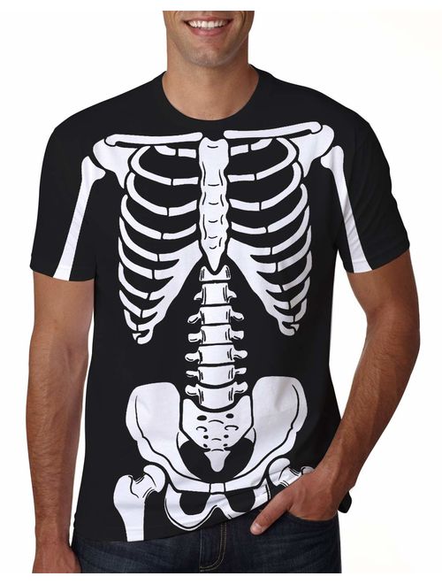 uideazone Unisex 3D Creative Print Short Sleeve T-Shirt Casual Graphic Tees