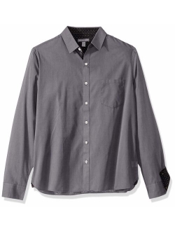 Men's Slim Fit Easy Care Long Sleeve Button Down Shirt