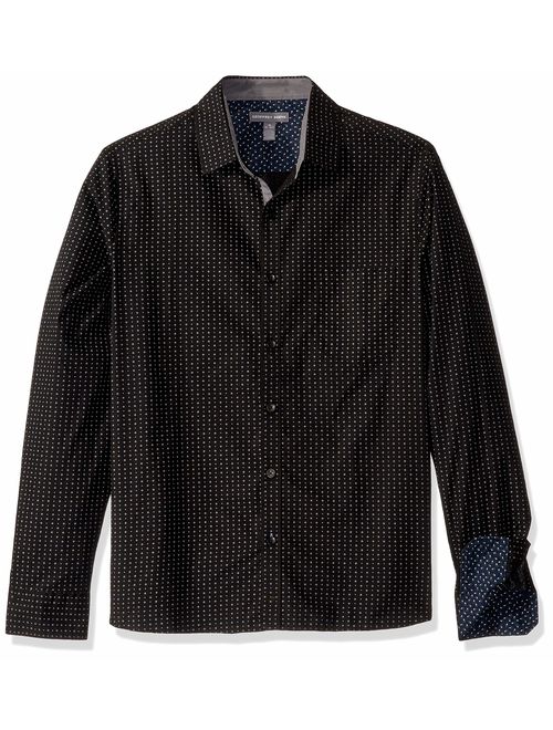 Geoffrey Beene Men's Slim Fit Easy Care Long Sleeve Button Down Shirt