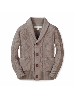 Boys' Shawl Collar Sweater Cardigan