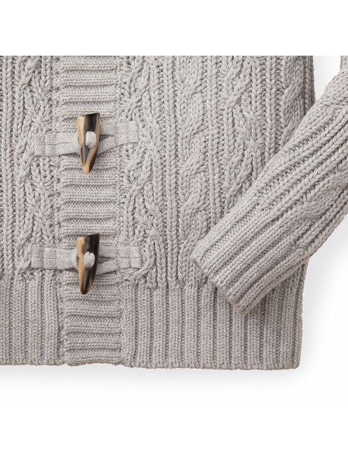 Hope & Henry Boys' Shawl Collar Sweater Cardigan