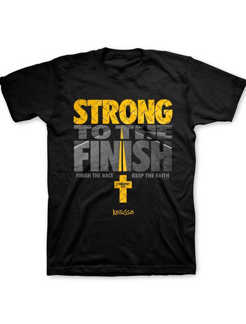 Kerusso Strong to The Finish T-Shirt - Christian Fashion Gifts