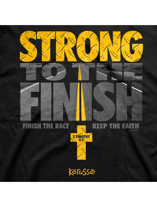 Kerusso Strong to The Finish T-Shirt - Christian Fashion Gifts