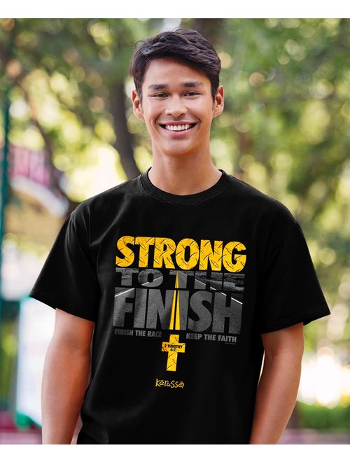 Kerusso Strong to The Finish T-Shirt - Christian Fashion Gifts