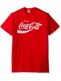 Coca-Cola Men's Eighties Coke Short Sleeve T-Shirt, Red, Small