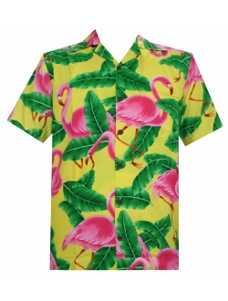 Hawaiian Shirts for Men Tropical Palm Trees Printed Aloha Holiday Beach wear