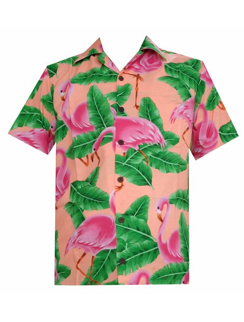 Hawaiian Shirts for Men Tropical Palm Trees Printed Aloha Holiday Beach wear