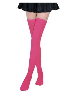 Kayhoma Extra Long Cotton Thigh High Socks Over the Knee High Boot Stockings Cotton Leg Warmers