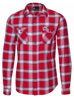 Flannel Shirt for Men - Mens Dry Fit Lightweight Fitted Flannels