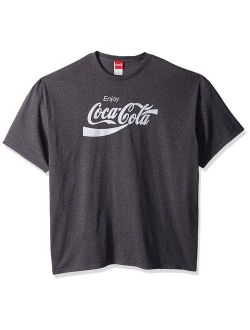 Coca-Cola Men's Eighties Coke Short Sleeve T-Shirt, Charcoal Heather, X-Large