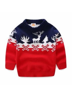 Mud Kingdom Boys Christmas Sweaters Xmas Reindeer Clothes